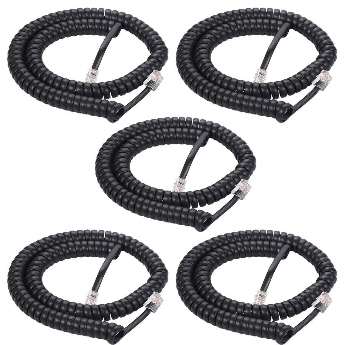 GE BT02 phone cable 25 ft RJ11 4P4C black 2-pack — product photo