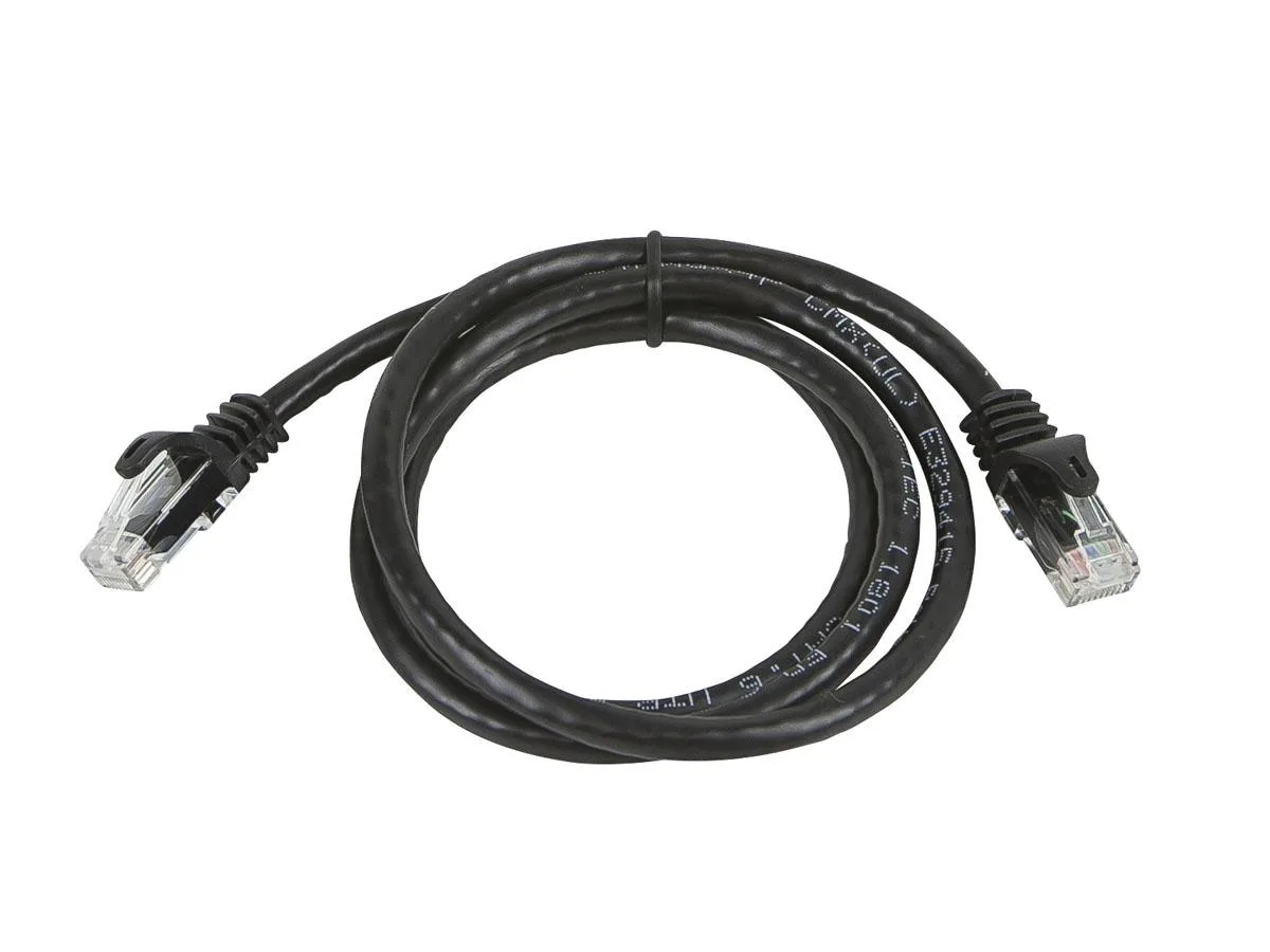 Monoprice Inc. Monoprice Inc. 111327 Cat5e Ethernet Cable 3ft Black 350MHz 24AWG UTP Flexboot — product photo