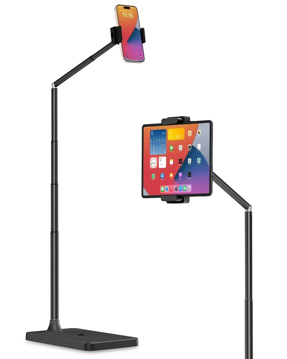 ARCTIC ARCTIC 2 in 1 Accessory Tablet Floor Stand 3.5-11'' 360° Rotation Height Adjustable 16.5-60.2'' Aluminum Alloy — product photo