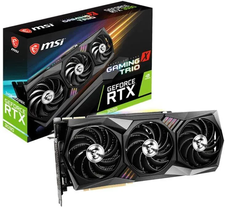 MSI MSI RTX 3090 Gaming X Trio 24G graphics card — product photo