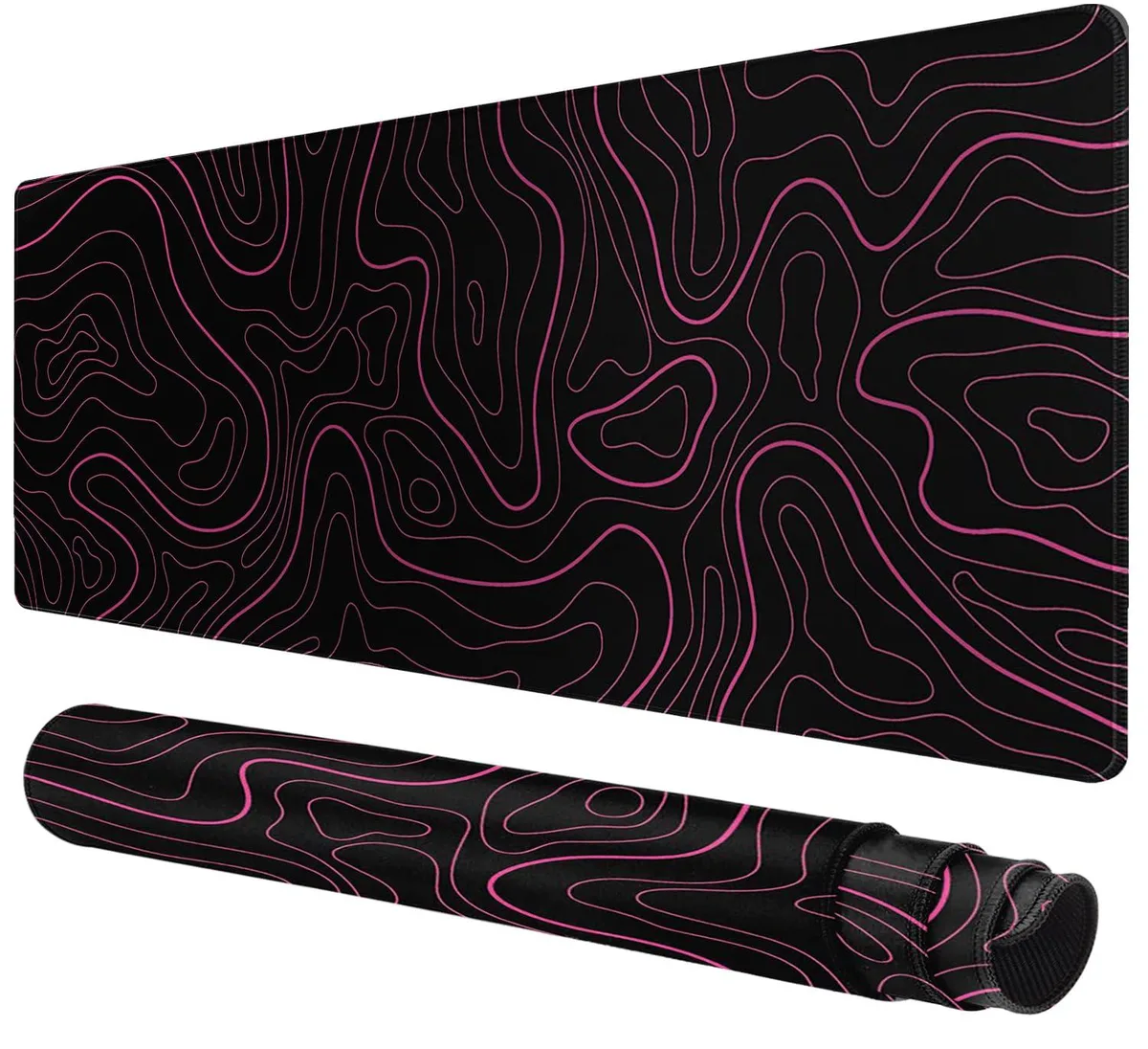 KEHIPI KEHIPI Large Mouse Pad Pink Line 31.5 x 15.8 in — product photo