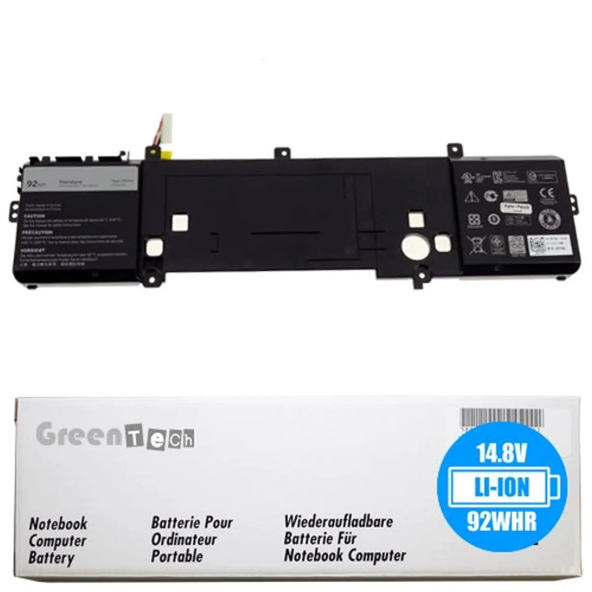Tryhi Tryhi 191YN laptop battery 14.8V 92Whr 8 cell 6000mAh — product photo