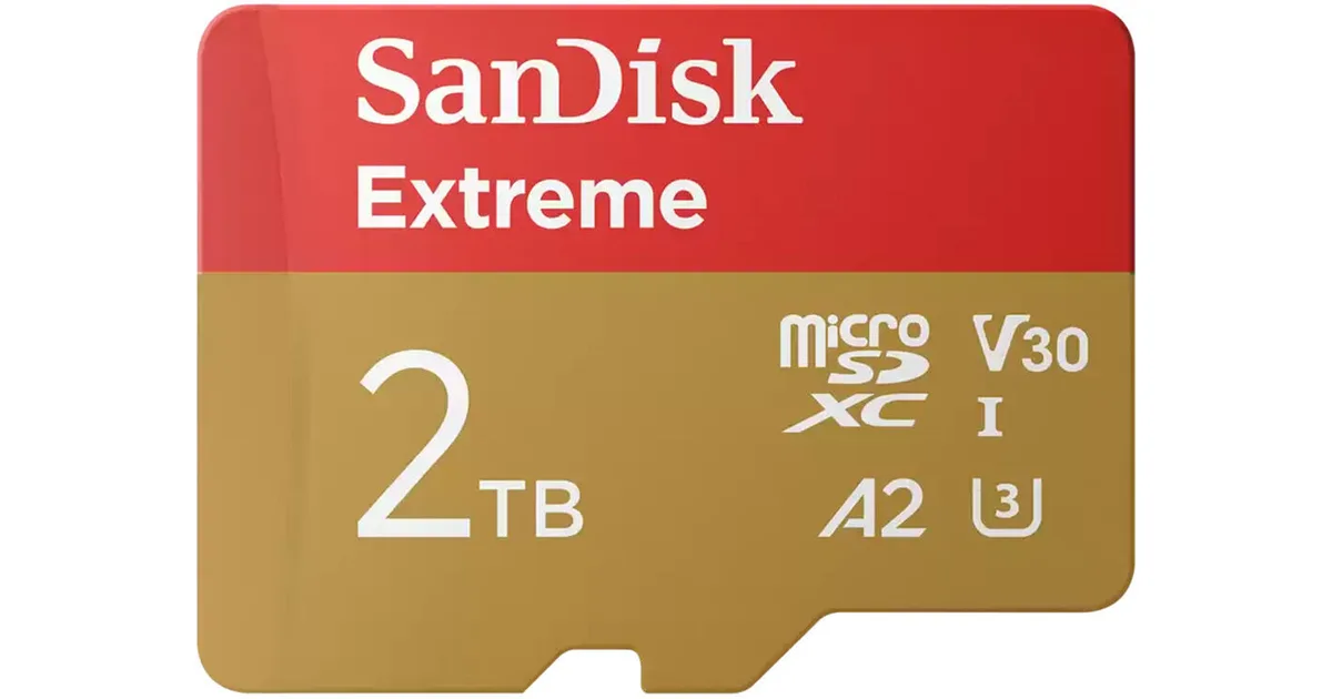 SanDisk SanDisk Extreme SDSQXAV-2T00-GN6MA 2TB MicroSD memory card — product photo