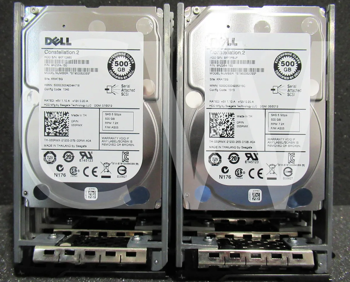 DELL DELL ST9500620SS 500GB 7200RPM SAS 64MB 2.5" internal hard drive — product photo