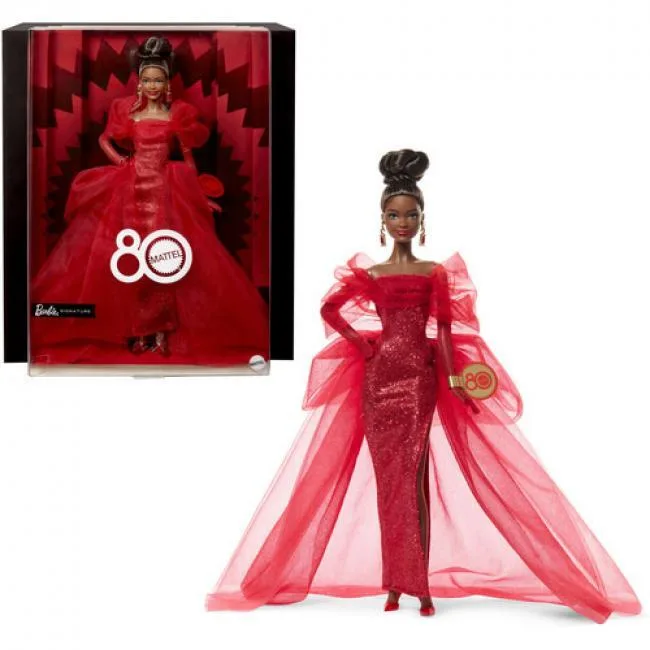 Barbie Barbie JBJ18 80th Anniversary Doll Brunette — product photo
