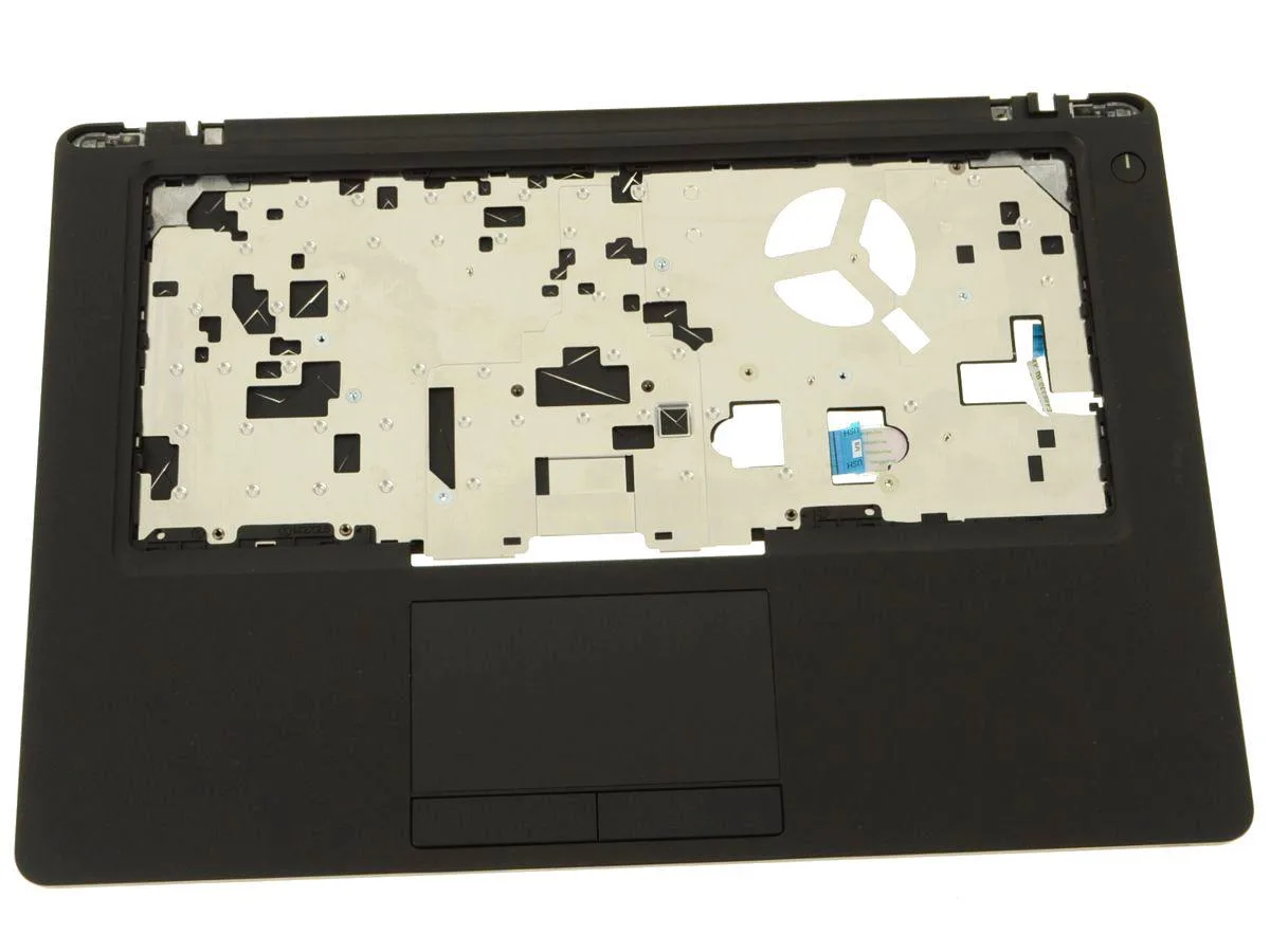 Black Dell Latitude 5480 palmrest with dual touchpad and pointing stick buttons