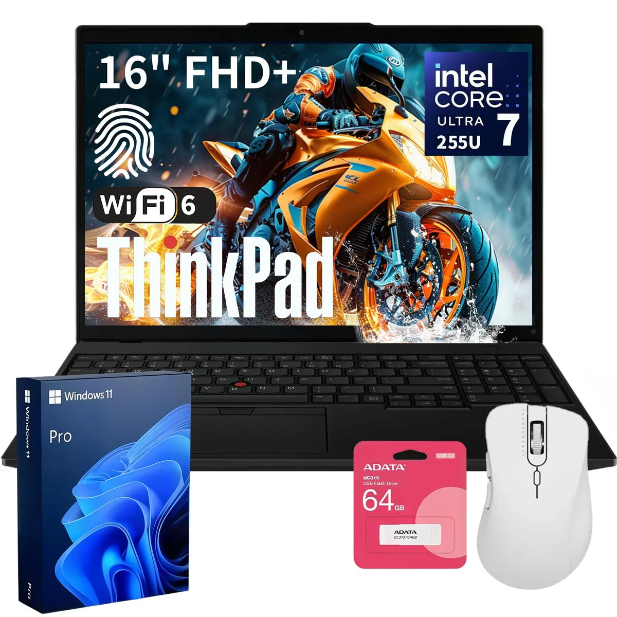 Lenovo Lenovo ThinkPad L16 16.0" Intel Core Ultra 7 255U 16GB DDR5 512GB — product photo