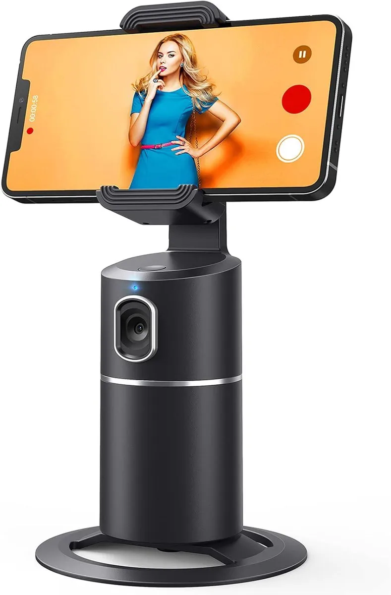 BFKK BFKK Auto Face Tracking Phone Holder 360° Rotation 2200mAh Battery Black — product photo