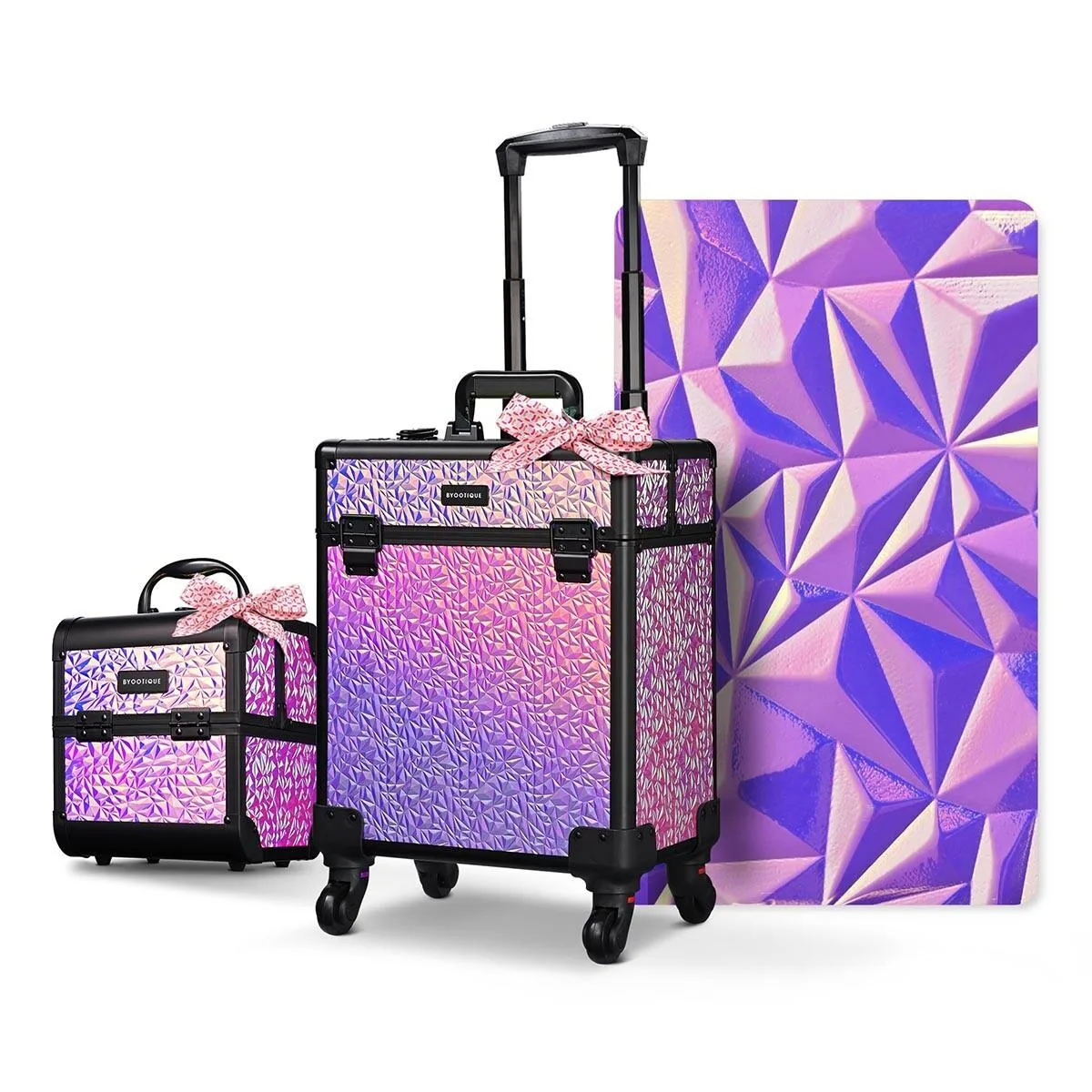 Byootique Byootique 12MKCSET-028MS-0515 2-Piece Luggage Set Mermaid Pink — product photo