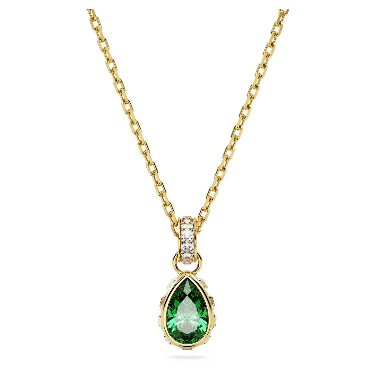 Swarovski Swarovski Chroma Pendant Pear Cut Green Gold-tone Plated 5648751 — product photo