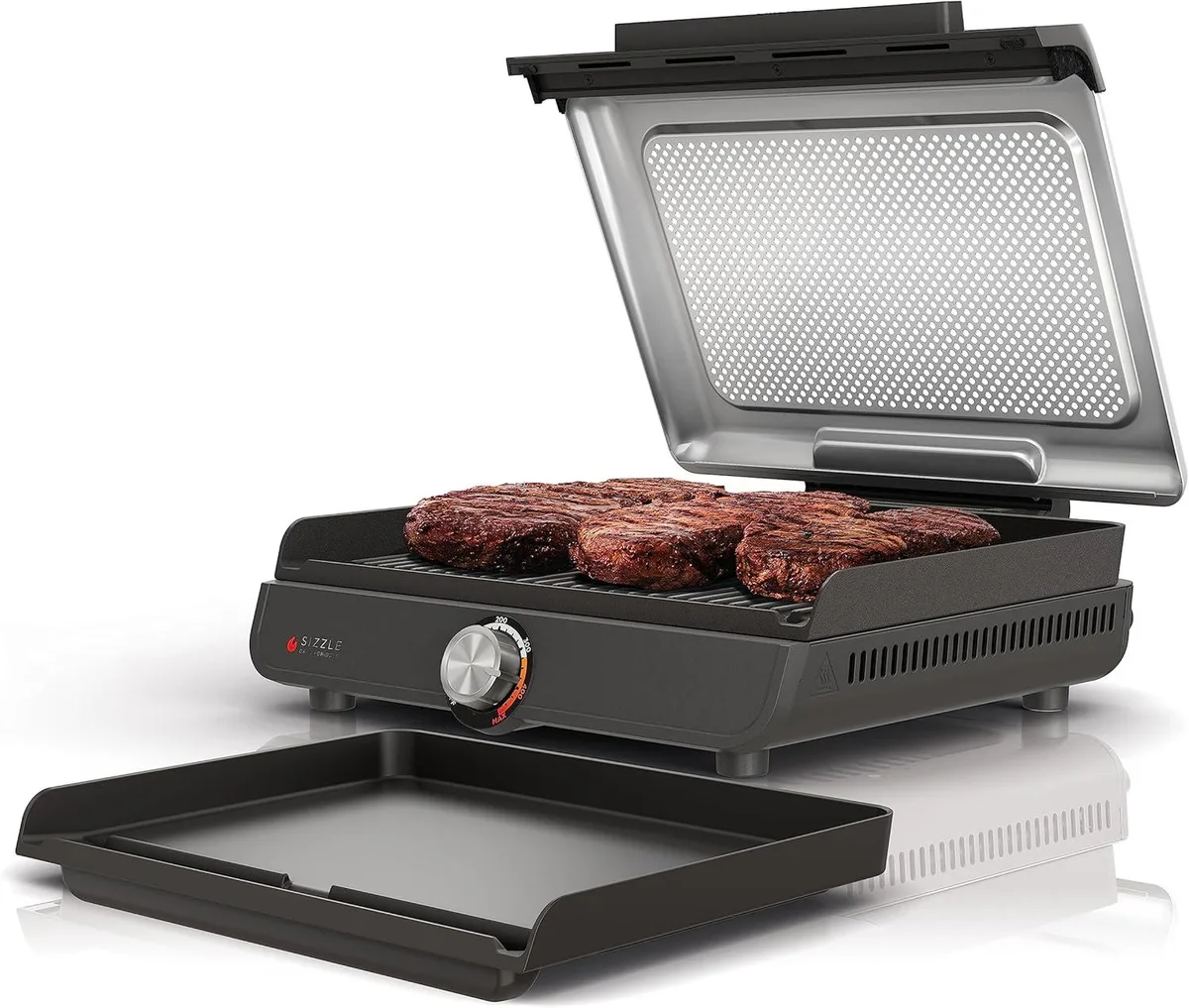 WUQ WUQ Electric Grill & Griddle 14 Silver GR101 — product photo