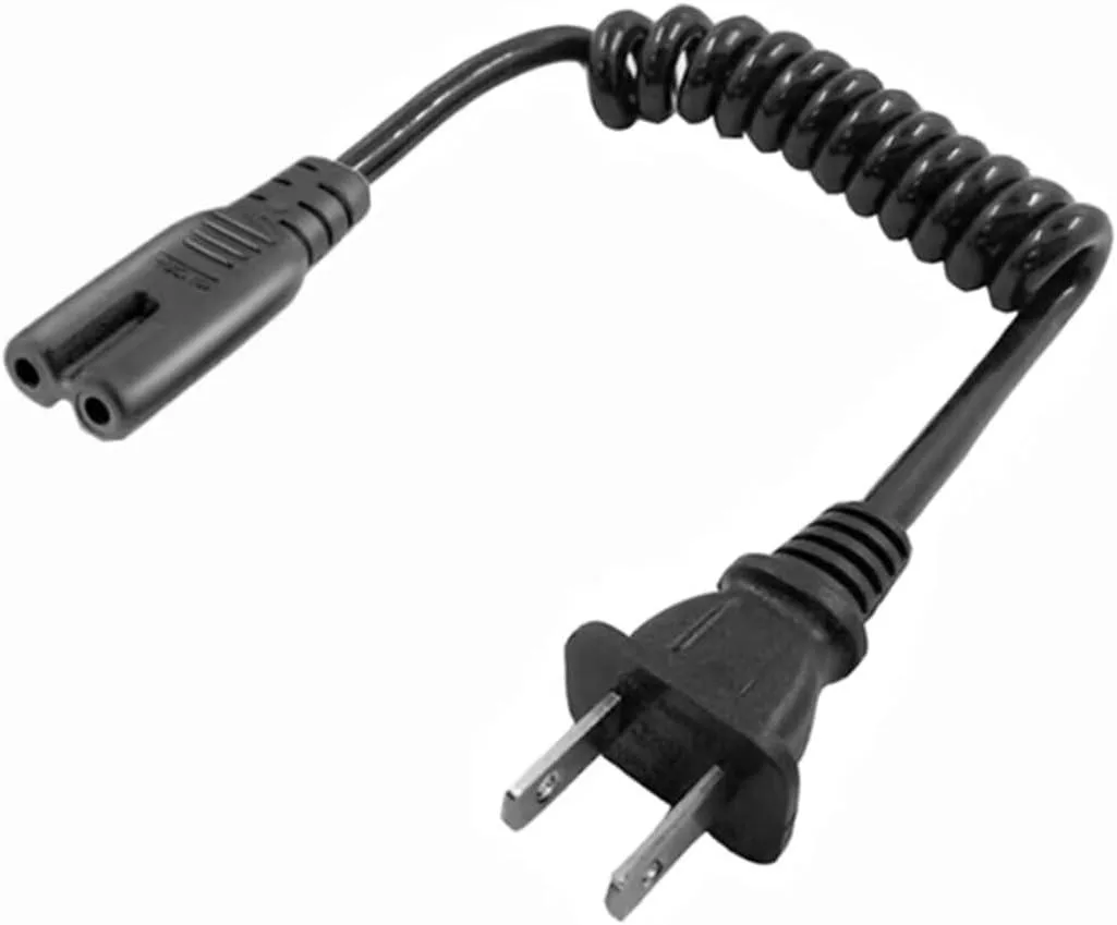 TeKit TeKit 1-15P to C7 Retractable Spring Power Cord 10-30cm 18AWG Gray — product photo