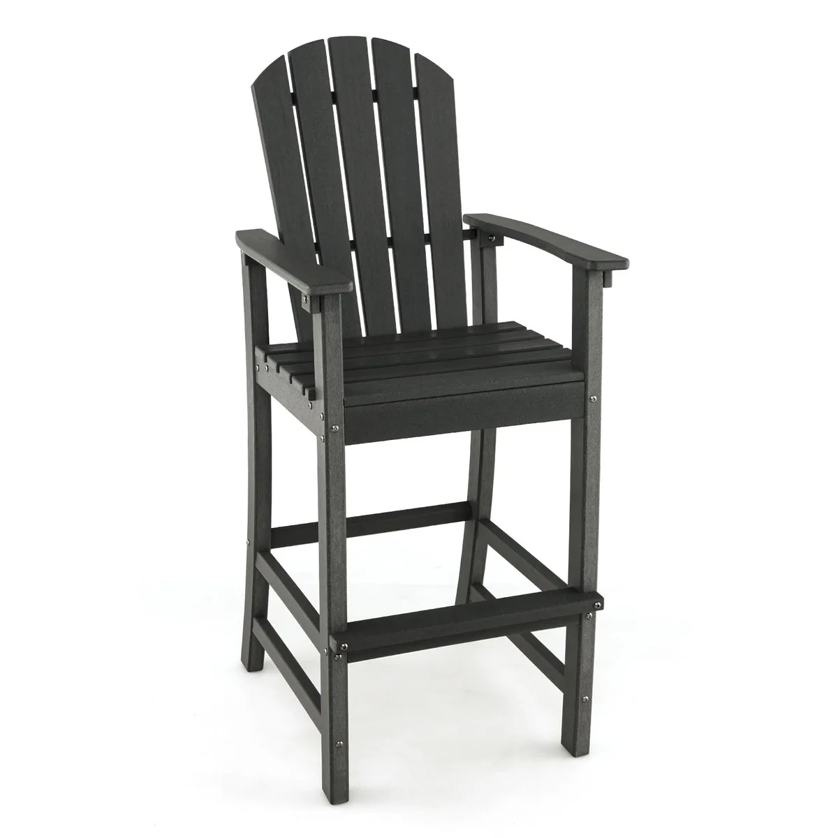 SlickBlue SlickBlue 30" Counter Height HDPE Bar Stool Black — product photo