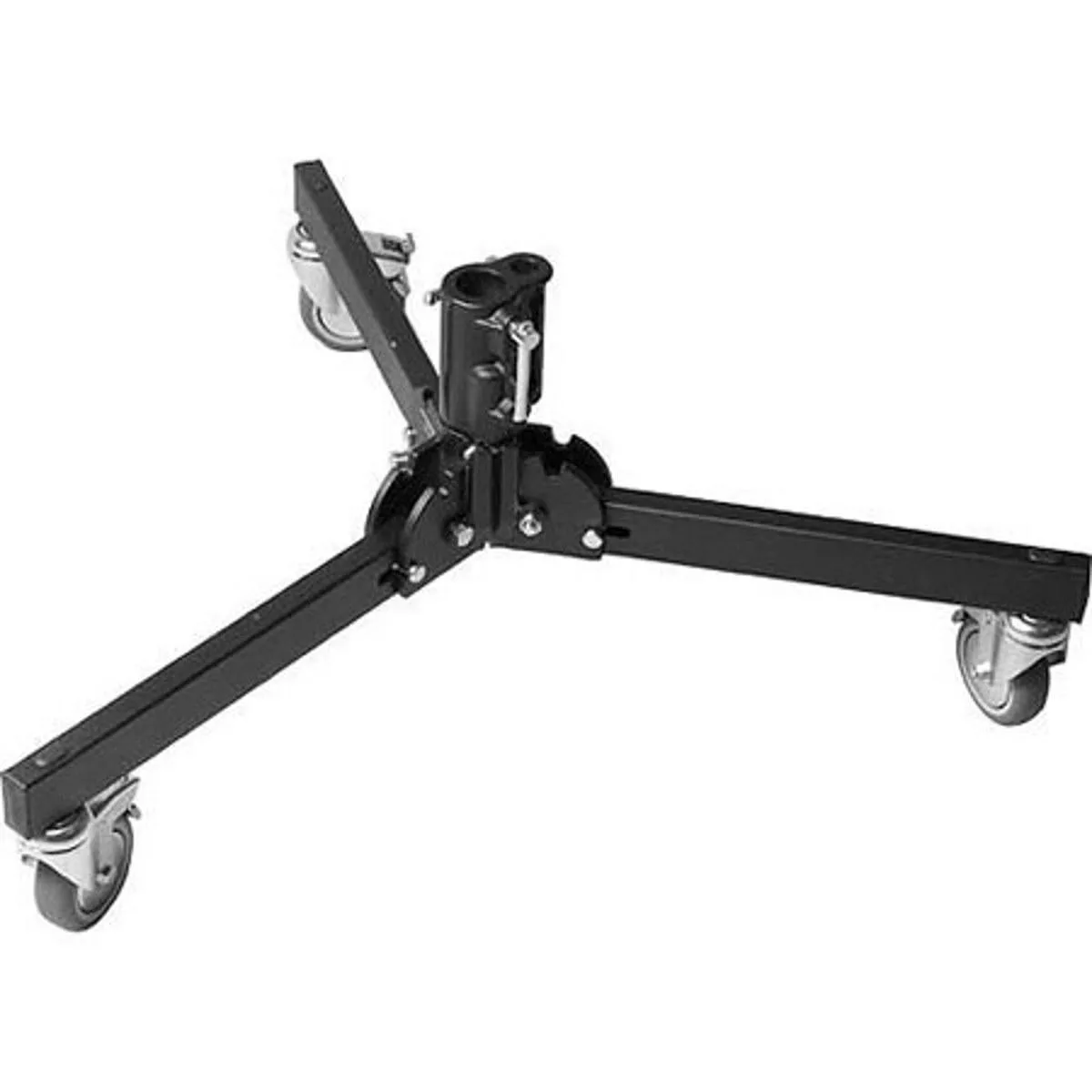 Manfrotto Manfrotto Small Folding Base with Braked Wheels, Levelling Leg, 88.2 lbs capacity — product photo