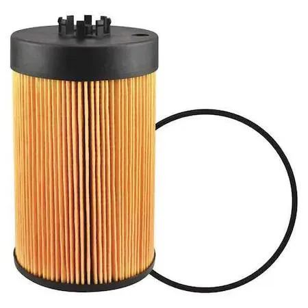 Baldwin Filters P7329 cylindrical oil filter element transparent housing with attached gasket and O-ring