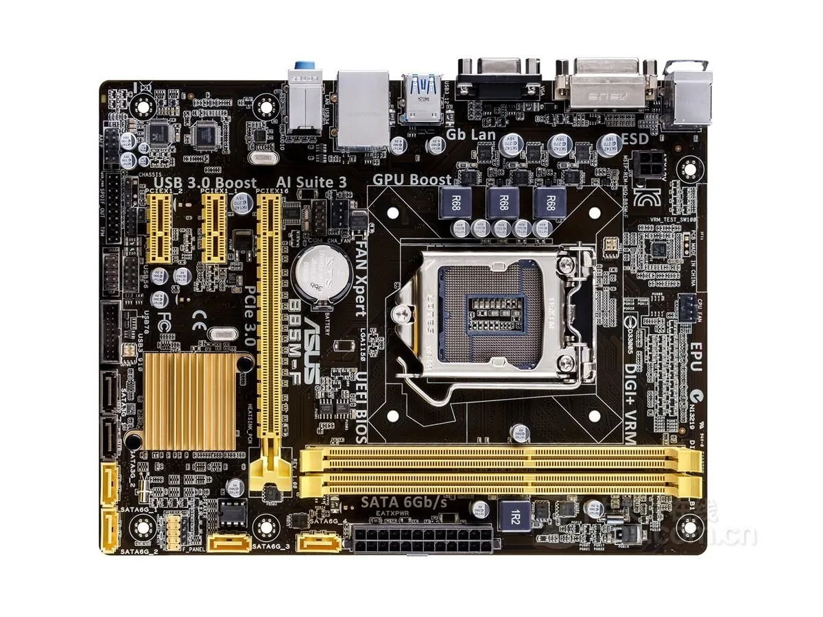 ASUS ASUS B85M-F LGA 1150 DDR3 16GB Micro ATX Intel motherboard — product photo