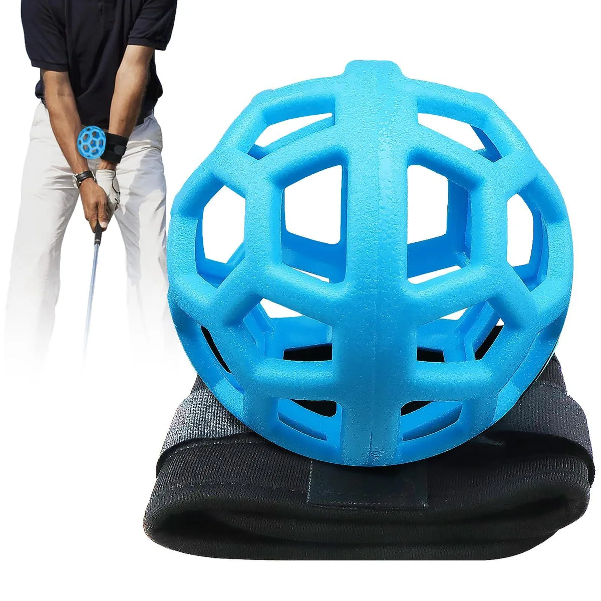  The Golfer Store Golf Trainer Ball blue black 4.7 in 5.1 in — product photo
