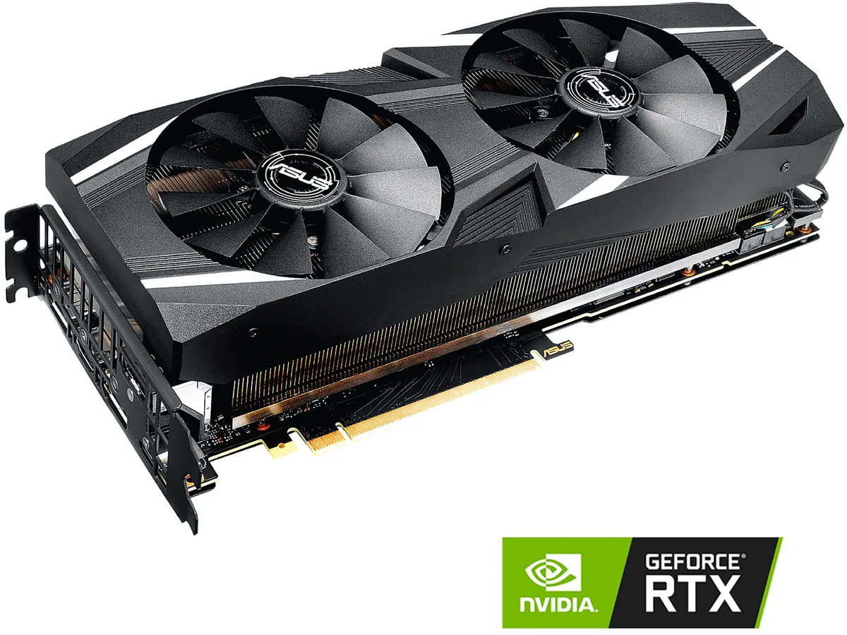 ASUS ASUS DUAL-RTX2070-A8G GeForce RTX 2070 8GB GDDR6 graphics card — product photo