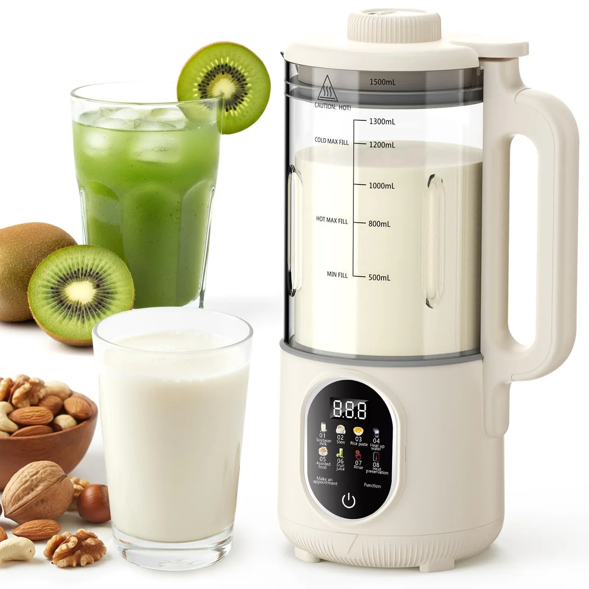  MAXI-MATIC XK0018 55oz 10-in-1 Plant Milk Maker 800W 20-Blade — product photo