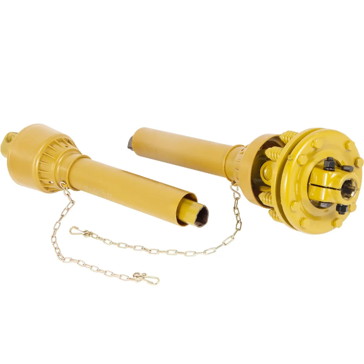 VEVOR VEVOR T4-YP Series 4 PTO Shaft 1-3/8" 6 Spline 31.5"-41" Yellow heavy equipment attachment — product photo