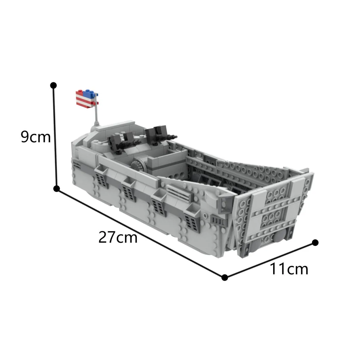ZITIANYOUBUILD ZITIANYOUBUILD C6849 D-Day Higgins Boat 590 Parts Building Toy — product photo