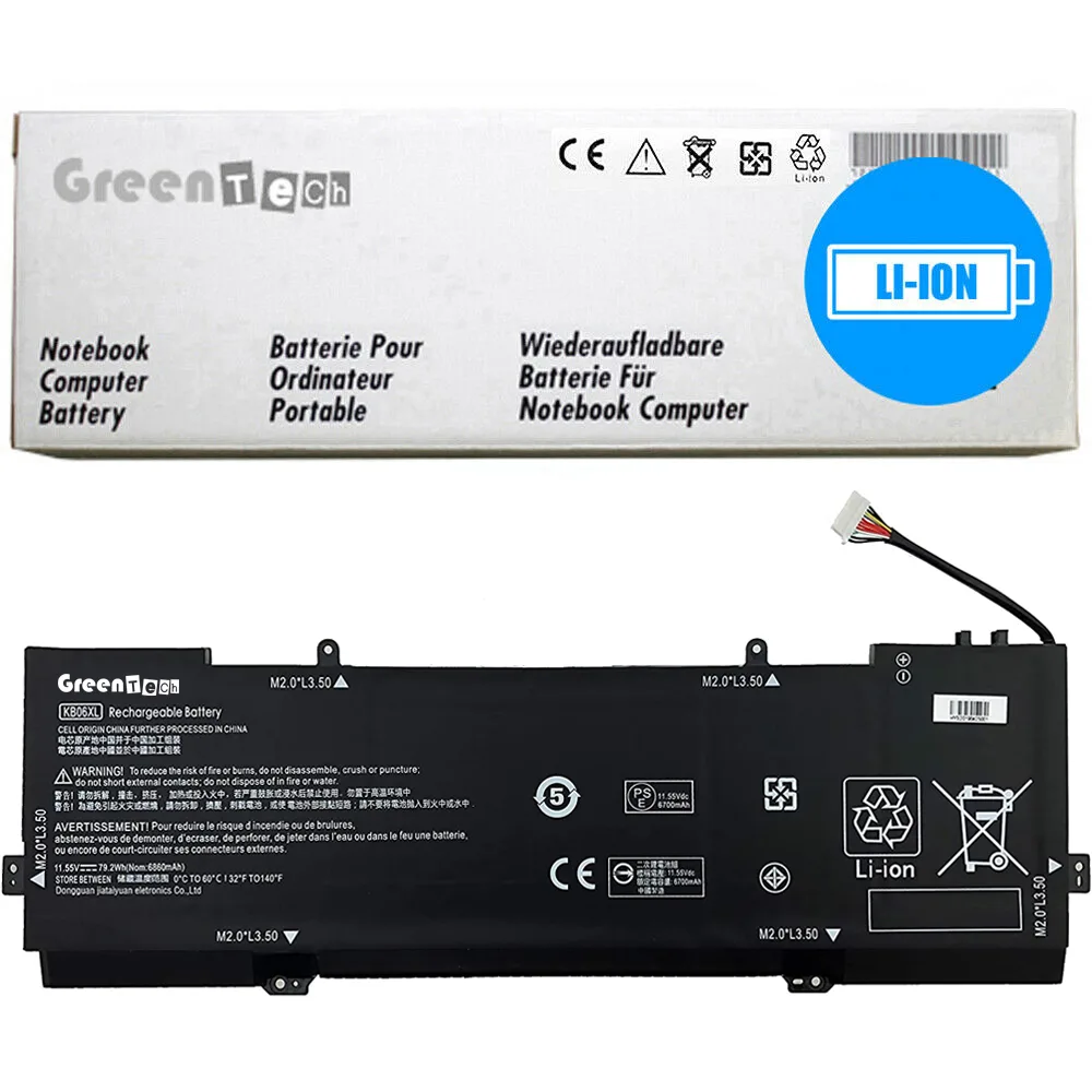NShi NShi KB06XL laptop battery for HP Spectre x360 15-BL 11.55V 79.2Wh — product photo
