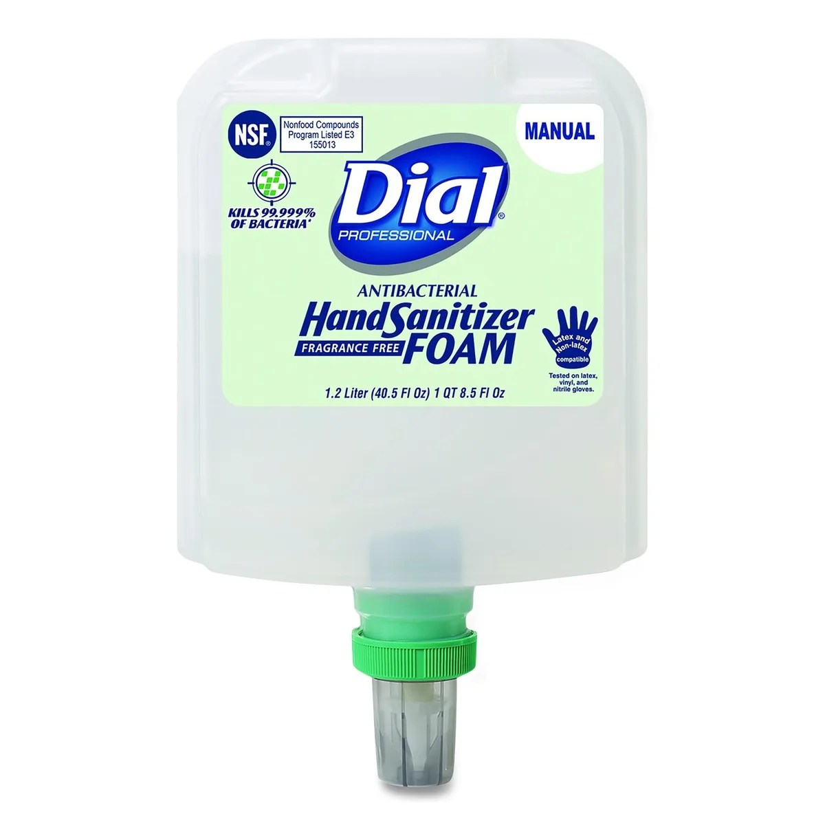 Dial Dial 1700 V Foam Hand Sanitizer Refill 1.2 L Fragrance-Free 3/Carton — product photo