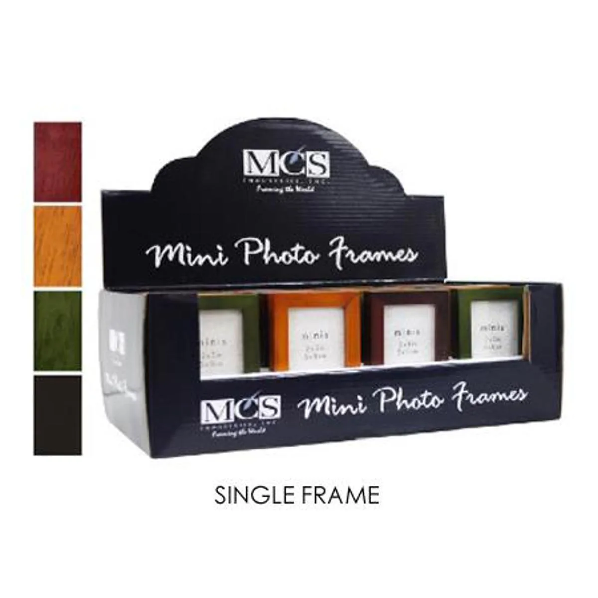 MCS MCS Mini Picture Frame 2x3" Jewel Tone Wood — product photo