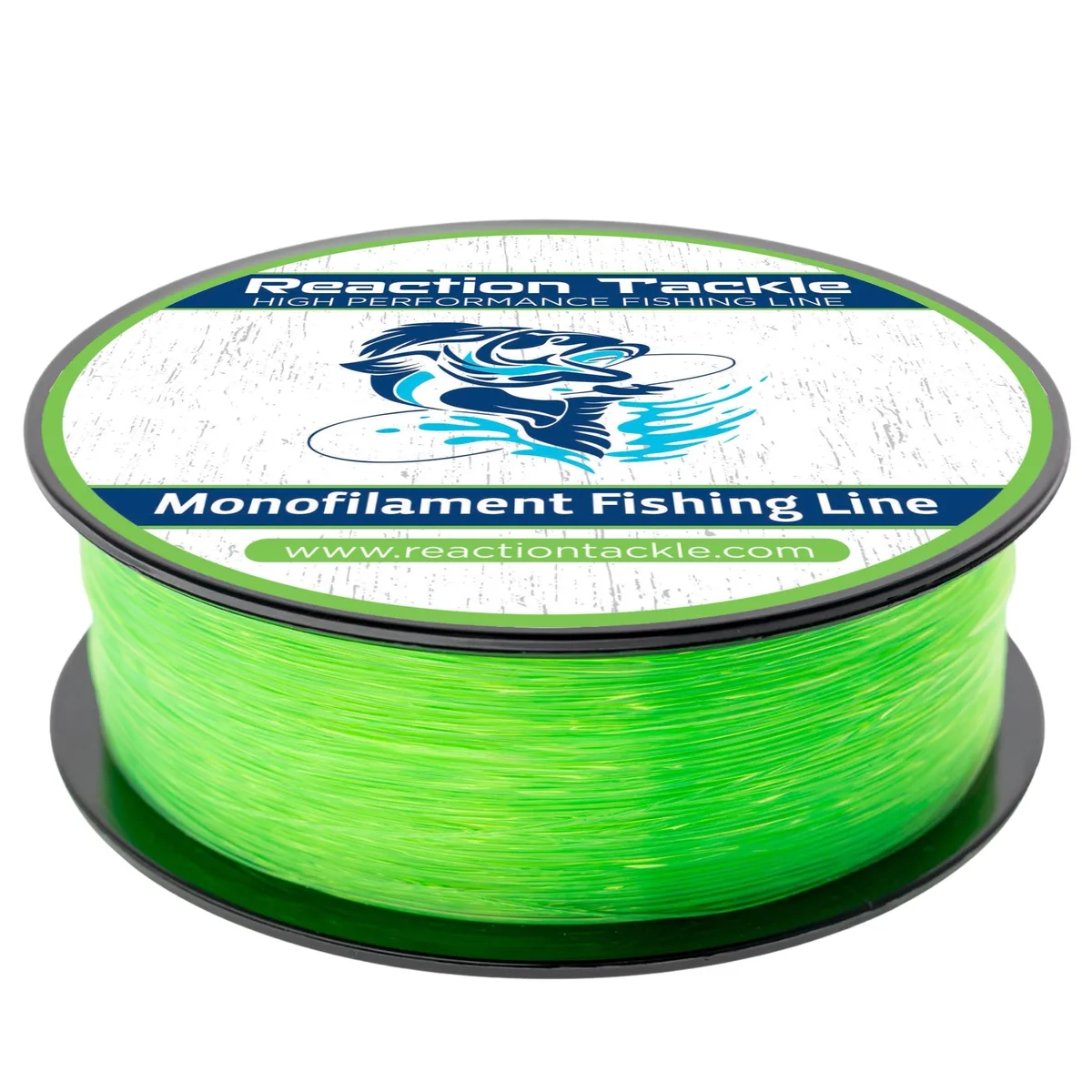  Reaction Tackle Monofilament Fishing Line Hi Vis Green 4lb 9000 Foot — product photo