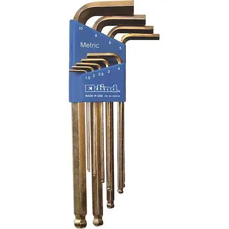 Eklind Eklind 13809 9 Piece Metric L-Shape Hex Key Set — product photo