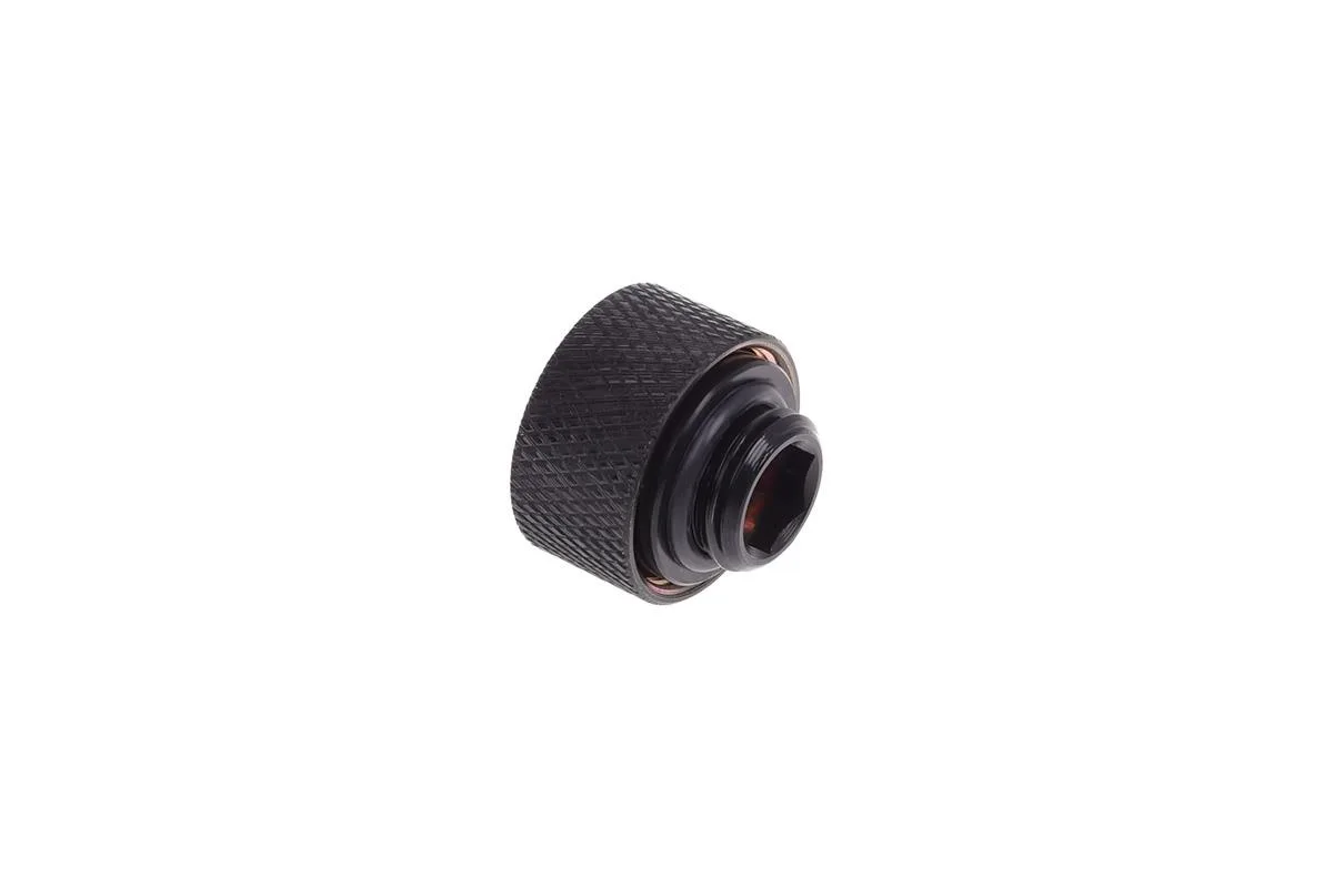 Alphacool Alphacool 1012842 13mm HardTube Compression Fitting G1/4 Knurled Deep Black Six Pack — product photo