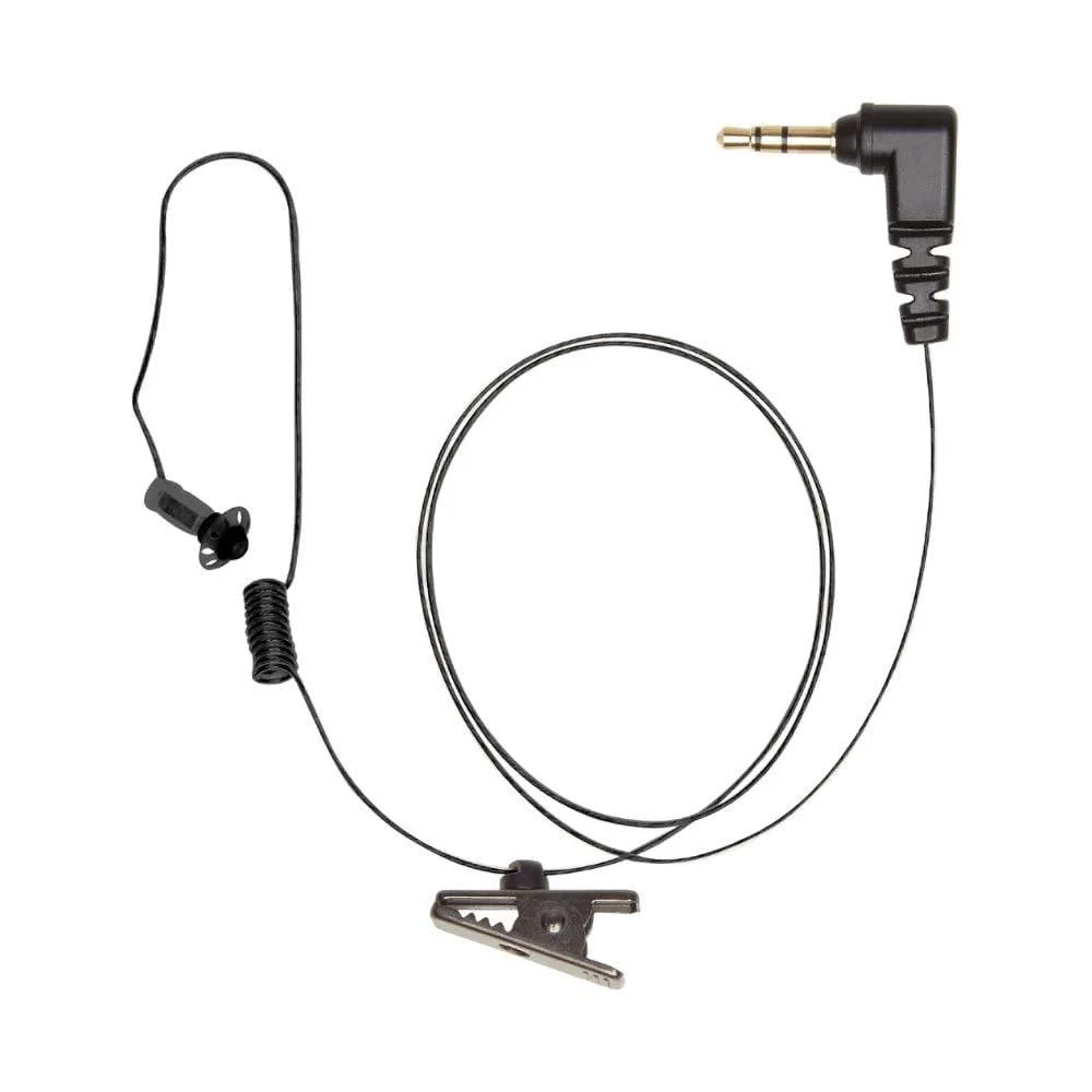 Klein Electronics Klein Electronics Covert Listen Only Earpiece Tubeless 3.5mm 22-Inch Black Cord 2 in 1 accessory — product photo