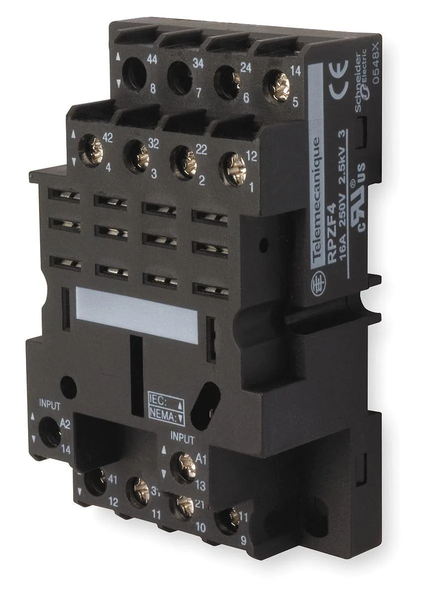 Schneider Electric Schneider Electric RPZF4 Relay Socket 16 A 14 Pin Finger Safe IP20 — product photo