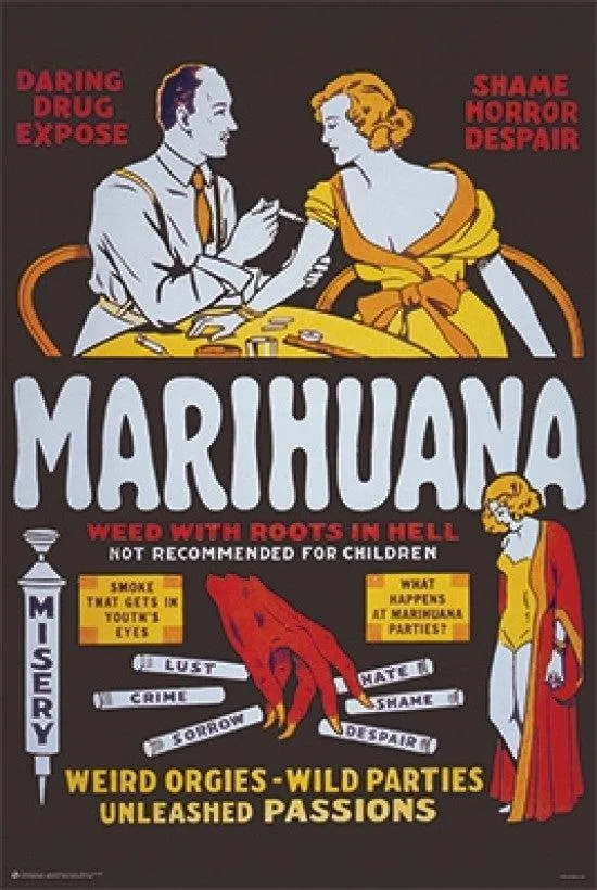 Poster print Marihuana Roots In Hell 24 x 36 inches