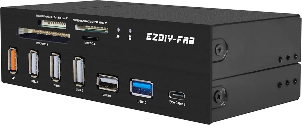 BFKK BFKK 5.25" Front Panel USB 3.1 Gen2 Type-C Card Reader Hub — product photo