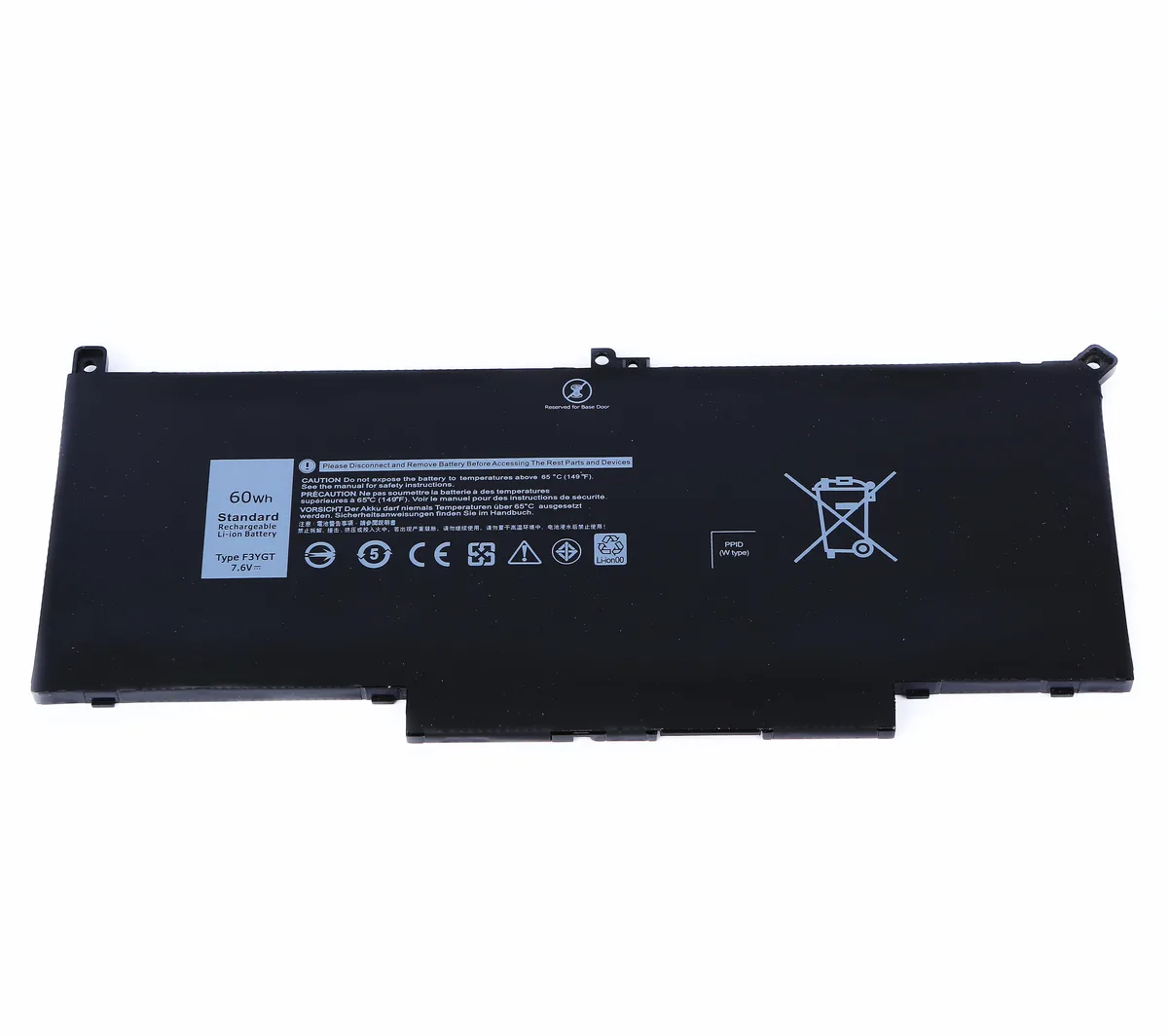 Damaite Damaite F3YGT 60Wh laptop battery for Dell Latitude 7280 7290 7380 7390 7480 7490 — product photo
