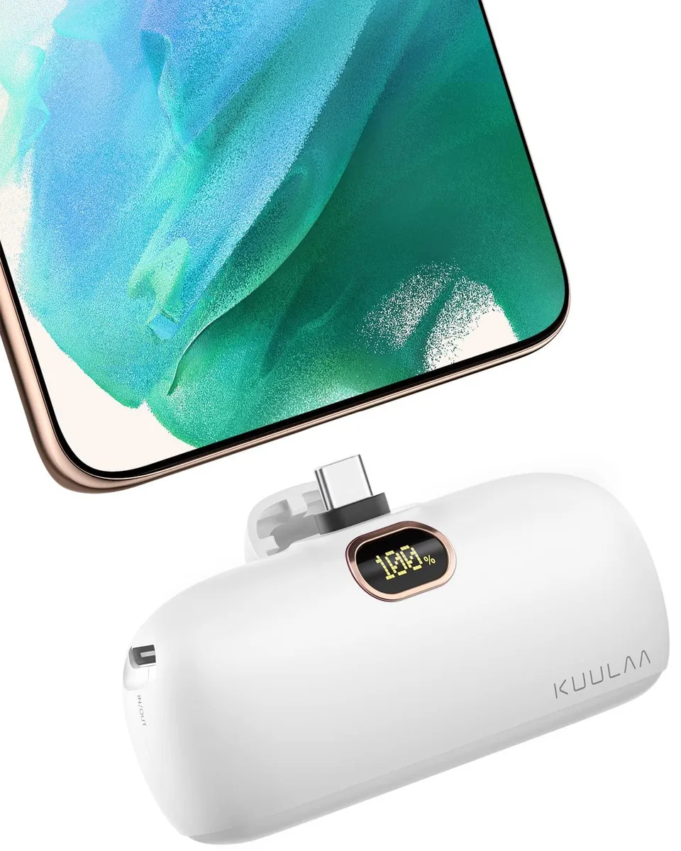  Kuulaa KL-YD47 5000mAh power bank with built-in USB-C — product photo