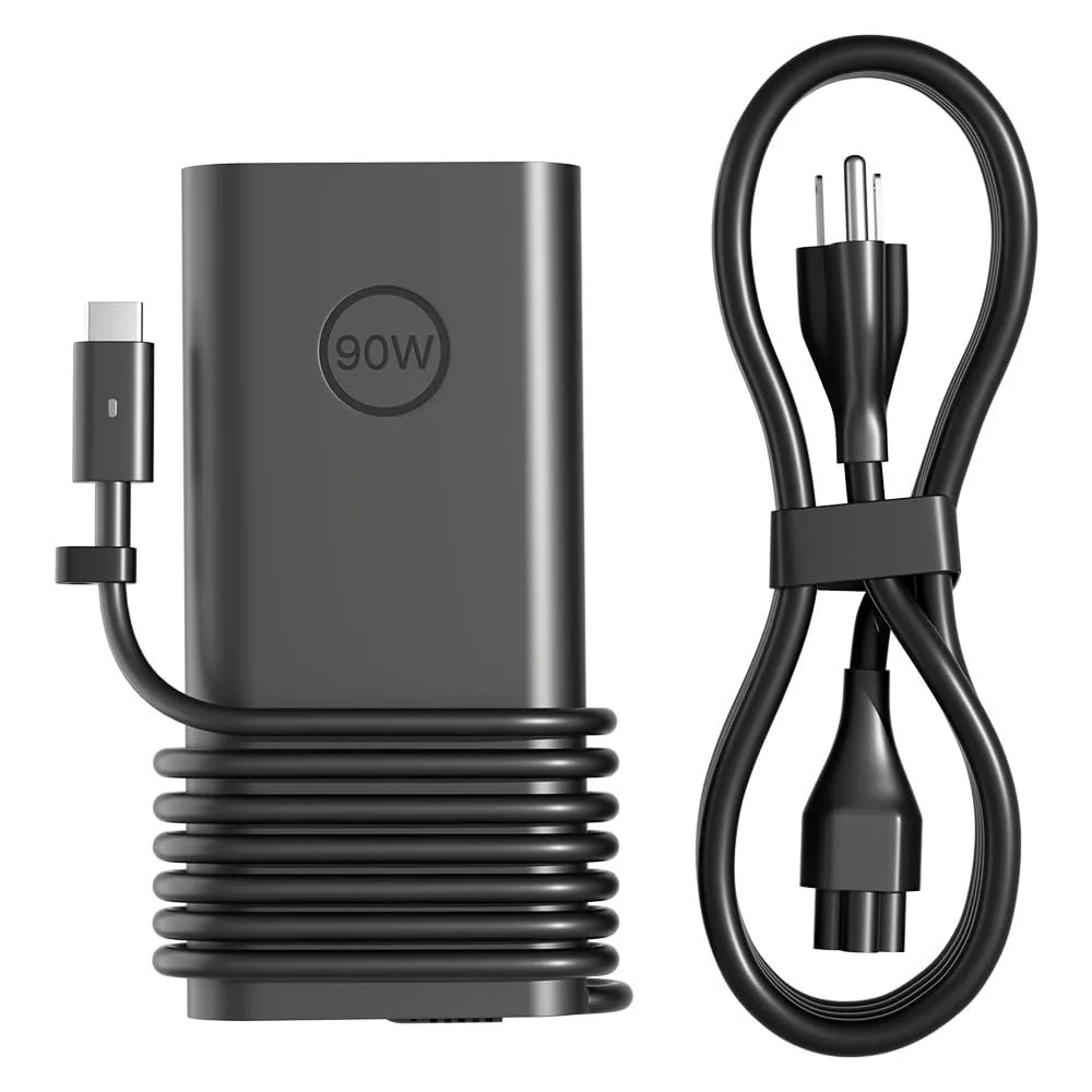 DELL P80G 90W USB-C laptop charger — product photo