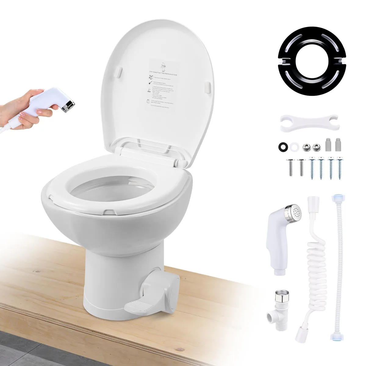 Yescom USA, Inc. Yescom USA, Inc. 22GFT004-6716T-0709 15" Low-Profile Toilet — product photo