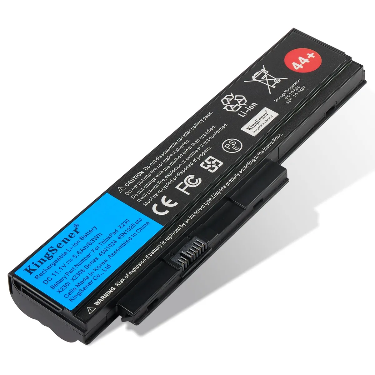 KingSener KingSener X230 44++ 63WH 11.1V 5.6Ah laptop battery — product photo