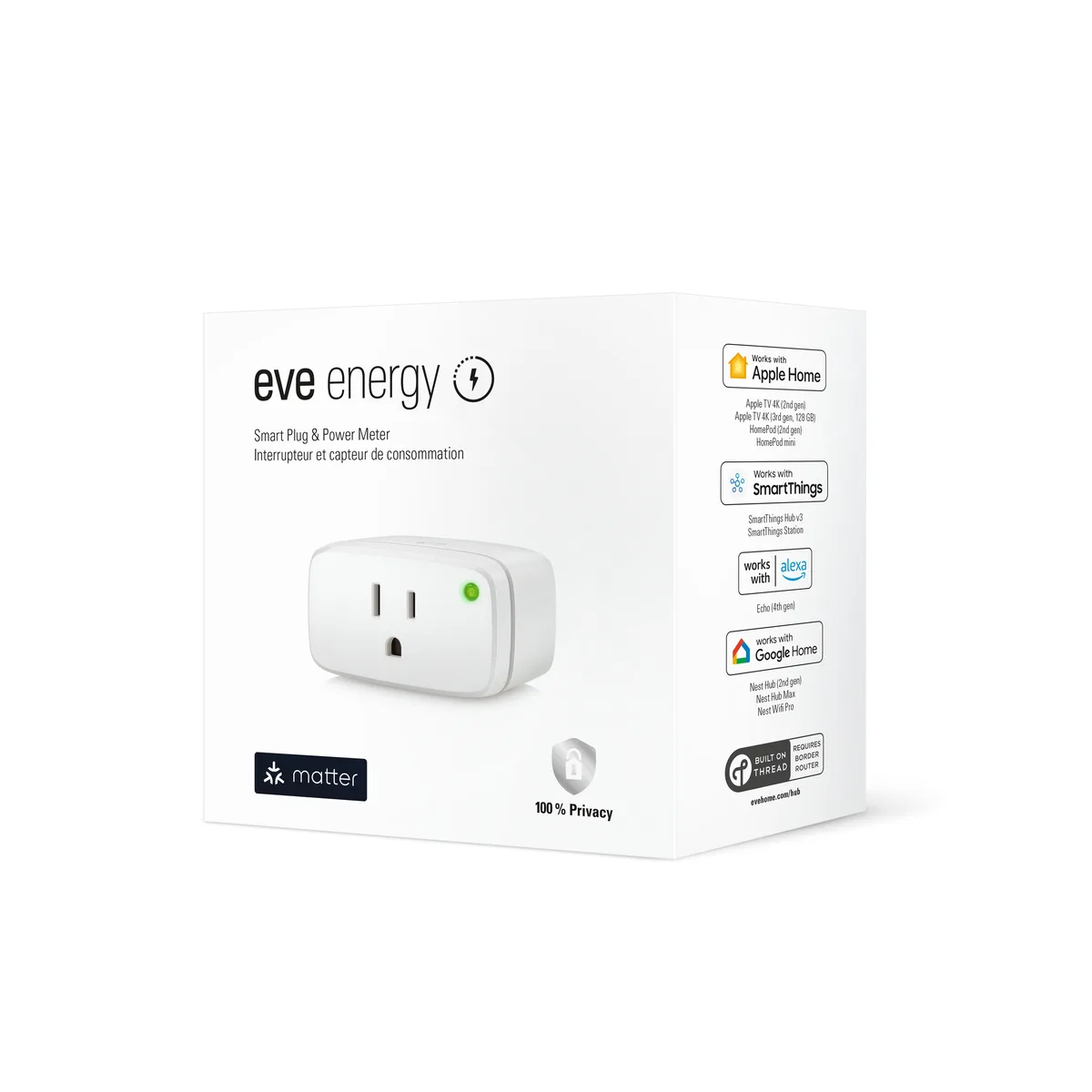 Evehome Evehome EVE-10037863 smart plug Matter Thread 15 A 1800 W — product photo