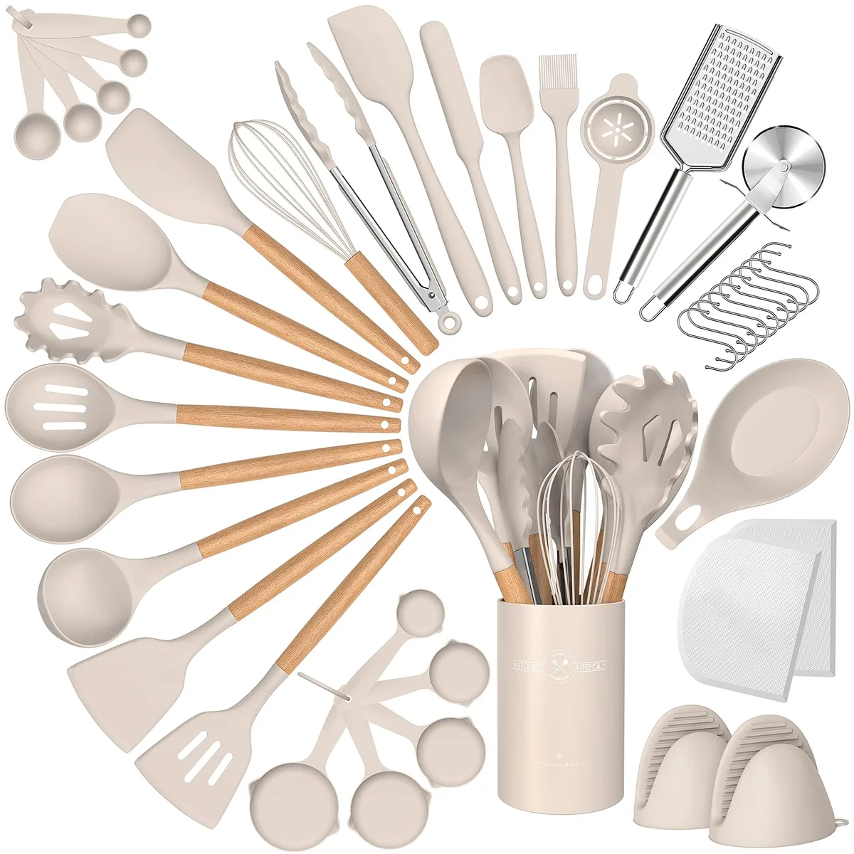 Wenger Wenger 43-piece kitchen utensil set khaki — product photo