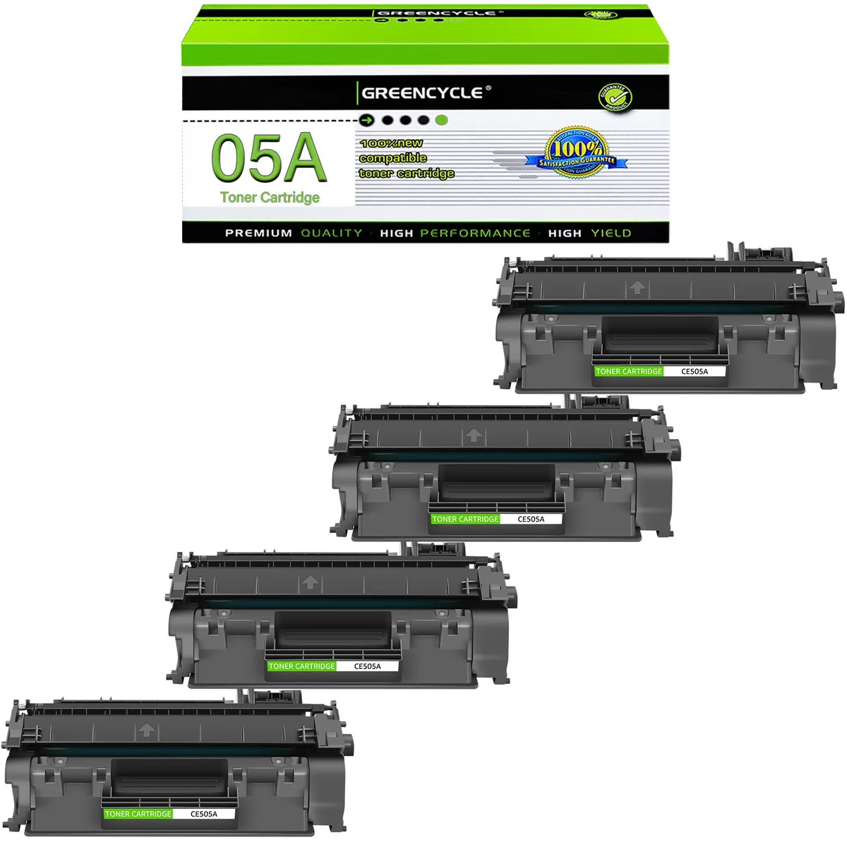 GREENCYCLE GREENCYCLE CE505A toner cartridge 4-pack black 2300 pages — product photo