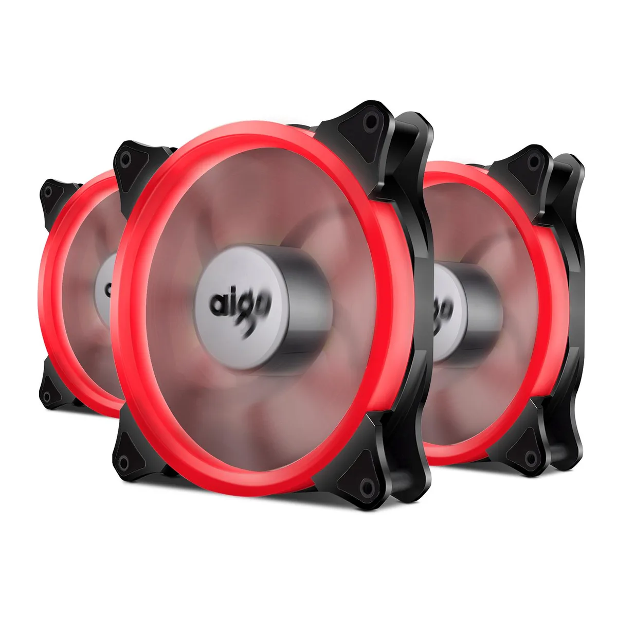 Vetroo Vetroo LED Ring Fan 140mm Red 3-pack — product photo