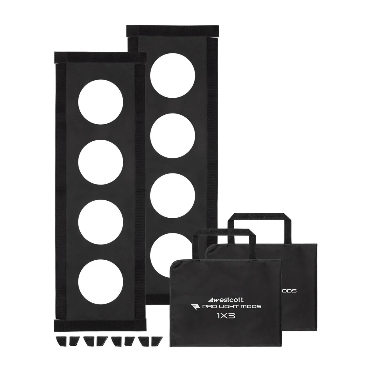 Westcott Westcott Pro Light Adjustable Corner System Mods 1x3 (2-Pack) — product photo