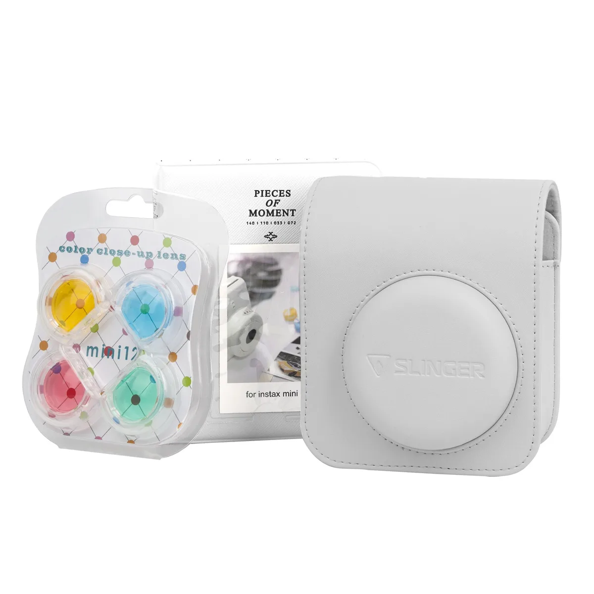 Slinger Slinger FujiFilm Instax Mini 12 Accessory Kit Clay White camera accessory — product photo