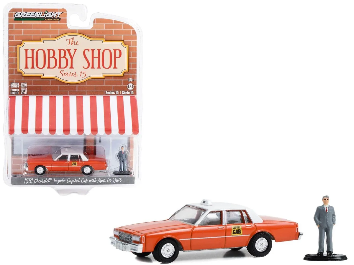 GREENLIGHT GREENLIGHT 1981 Chevrolet Impala "Capitol Cab" Taxi 1/64 Series 15 hobby collectible — product photo