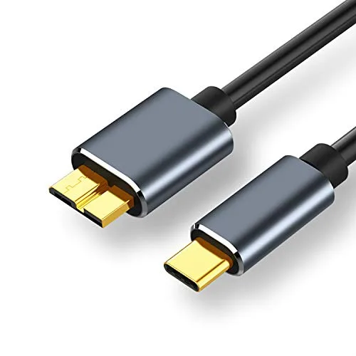 IHDAPP IHDAPP USB C to Micro B Cable 1 M 5 Gbps Black & Grey — product photo