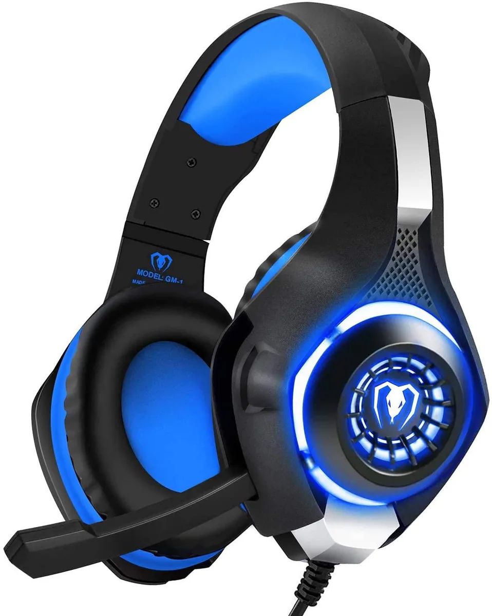 BlueFire CW49D-BF-AU-123 Gaming Headset Blue 3.5mm 40mm 32ohm — product photo