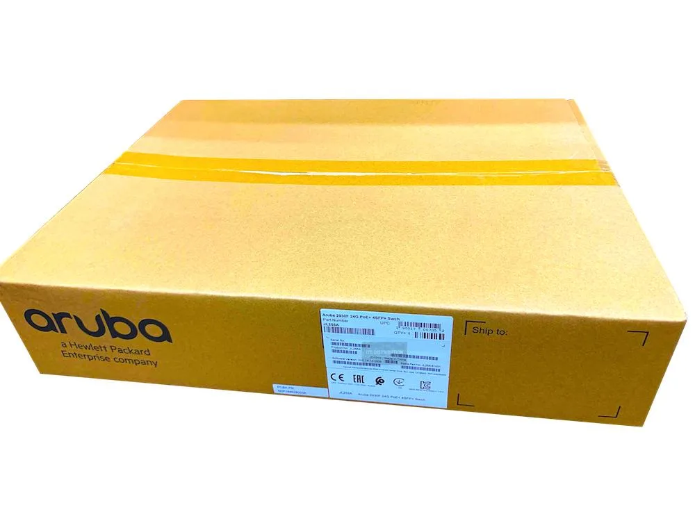 HPE Networking Instant On HPE Networking Instant On Aruba 2930F JL255A#ABG 24G PoE+ 4SFP+ network switch — product photo